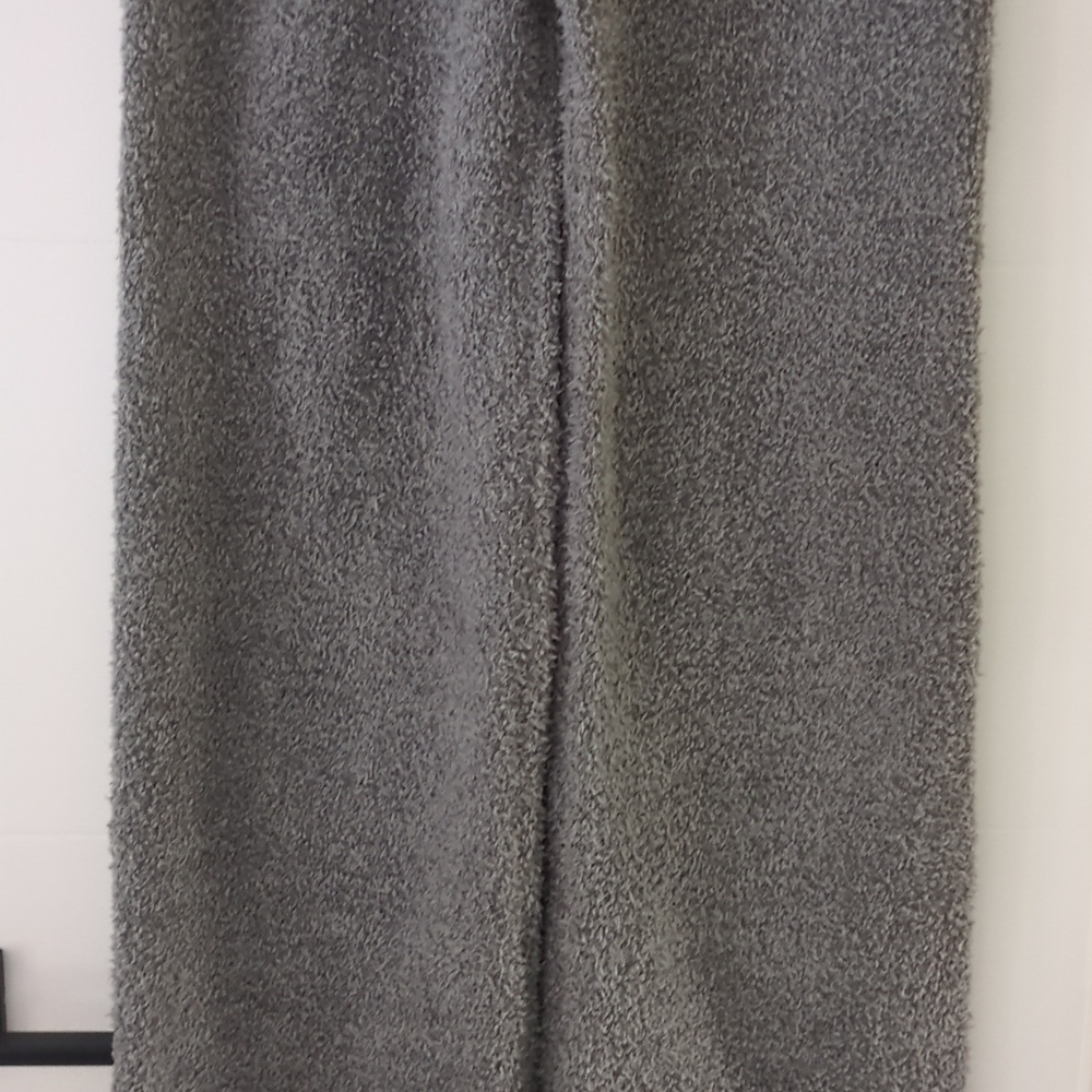 SKIMS Cozy Cabin Knit Wide Leg Athleasure Comfy Launge Gray Women's Pants L/XL - Picture 4 of 9